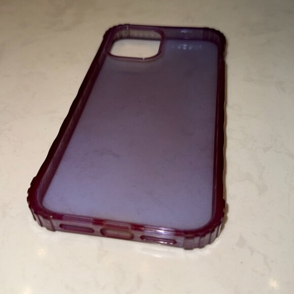 Protective Purple Transparent Case for iPhone 12 Pro Max - Picture 4 of 6